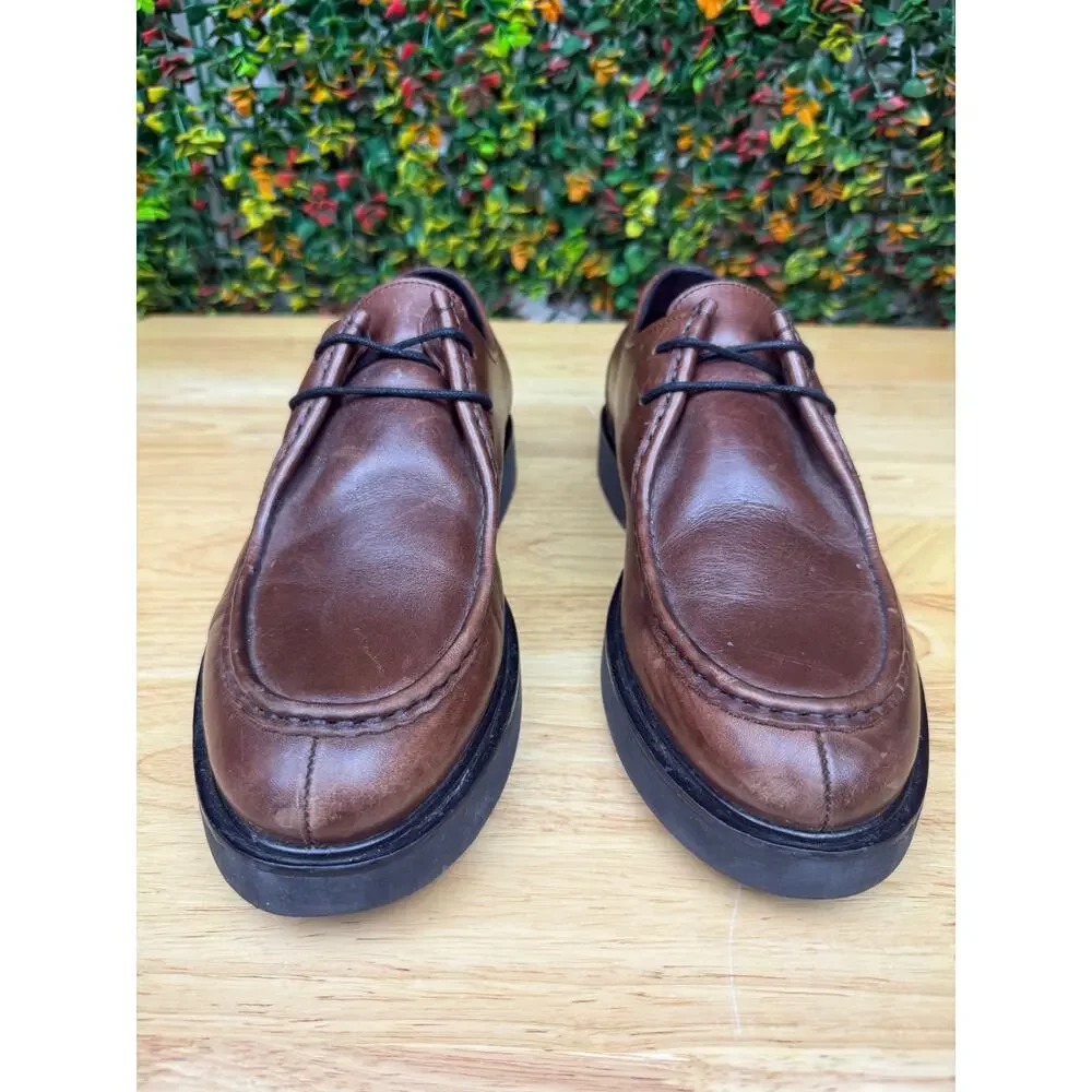 Shoe‎ The Bear Cosmos Apron Shoes Leather Lace Up Derby Brown Mens 10 EUR 44
